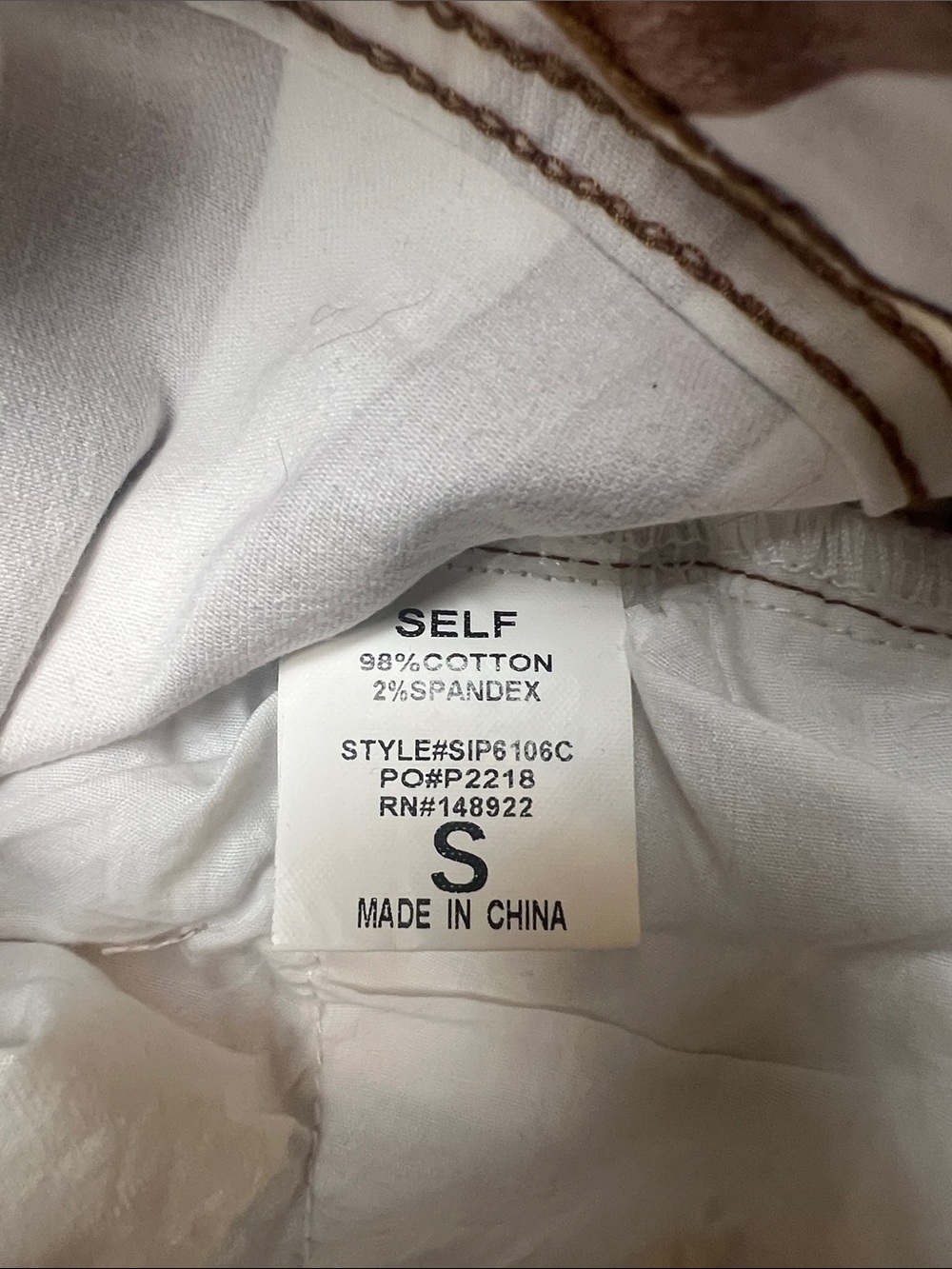 Saints &hearts Striped High-Waist Flare Jeans in Brown & White - Picture 2 of 8